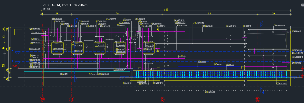 Reinforcement walls detailing Reinforcement walls detailing
